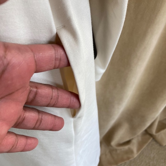 NWT Lane Bryant Long Blazer, Draped Lapels, white, size 10/12 - Picture 16 of 16